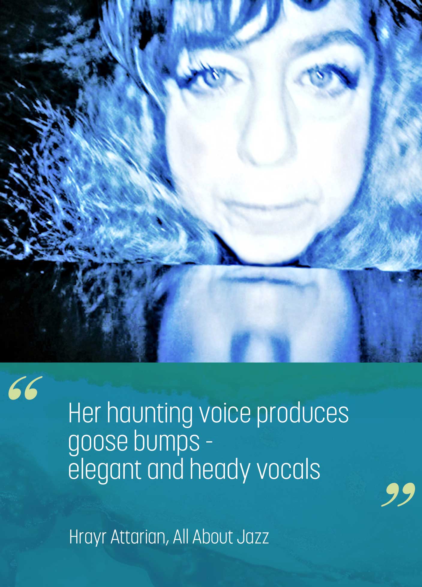 Kaylé Brecher photo / Her haunting voice produces goose bumps - elegant and heady vocals -Hrayr Attarian, All About Jazz